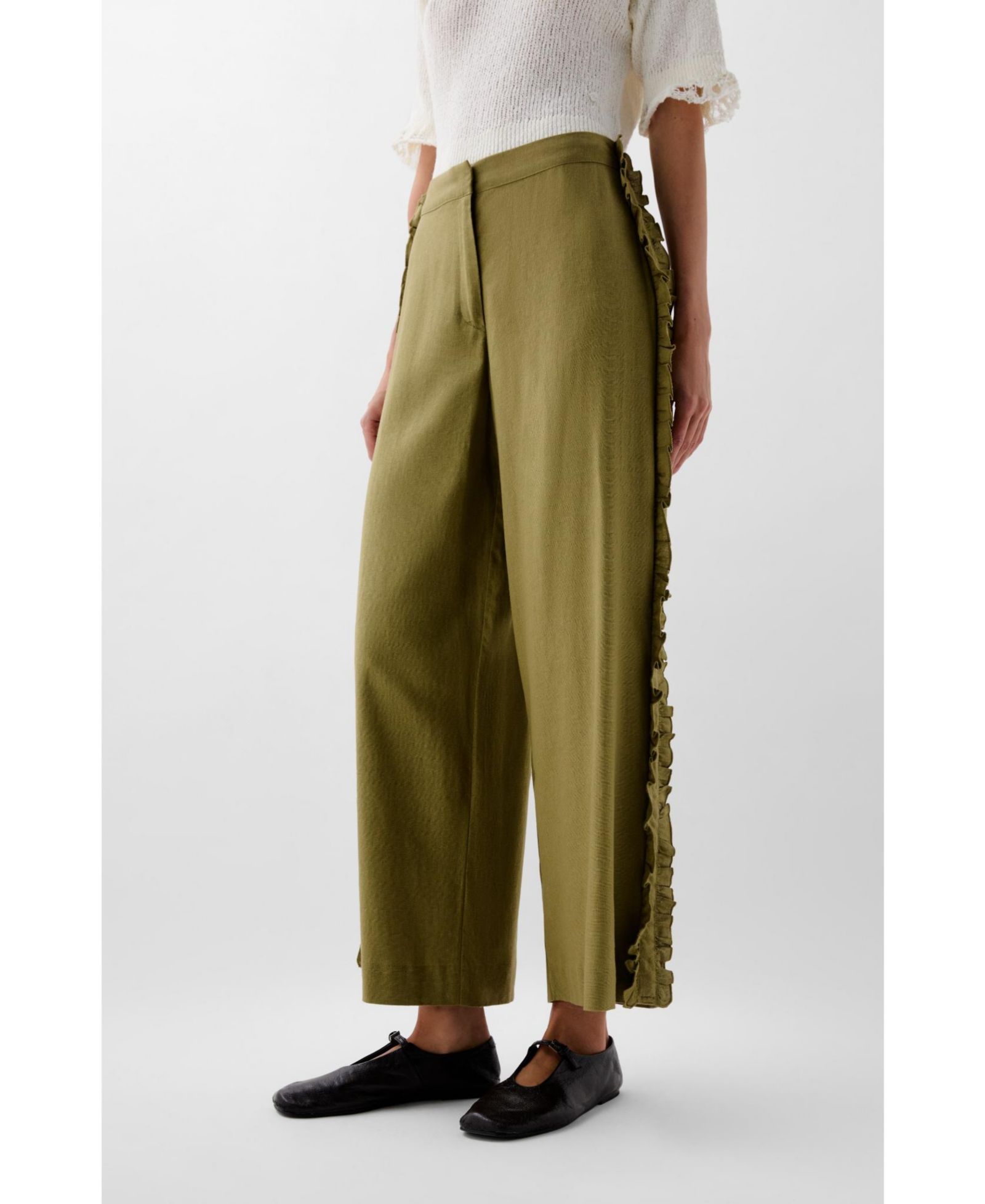 Scalpers Women's Ruffle Prep Pant