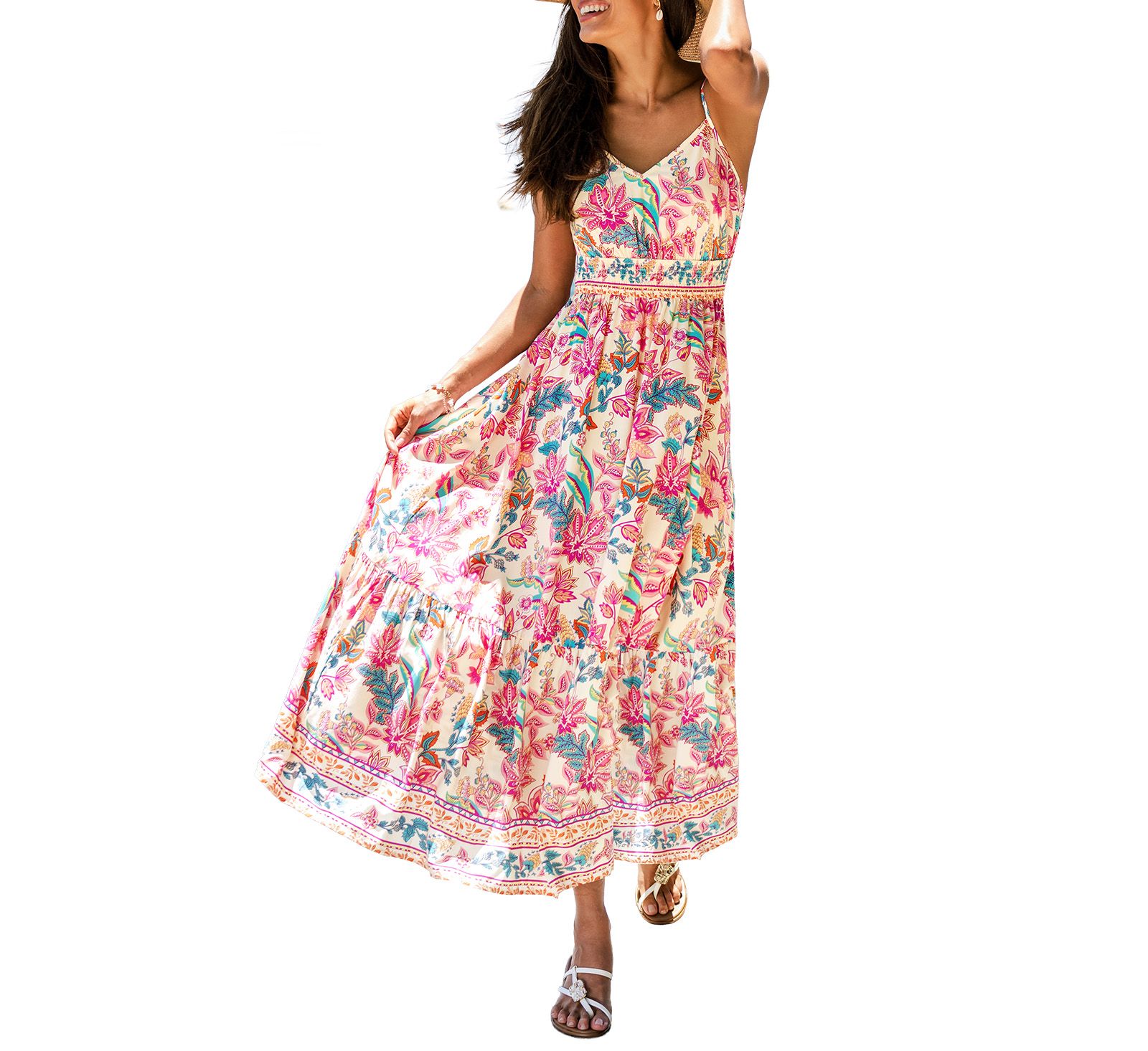 Женское пляжное платье Cupshe Cherubim Paisley Maxi