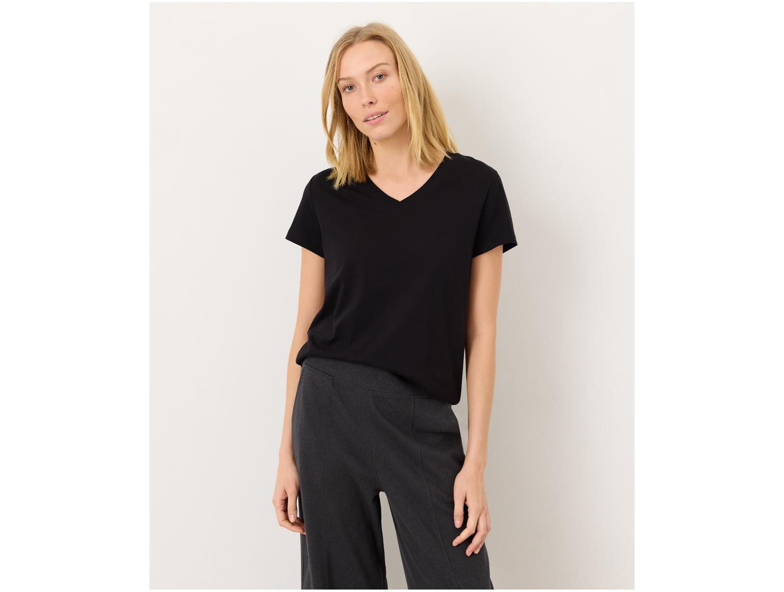 Pact Women's Organic Cotton Softspun Essential V-Neck Tee