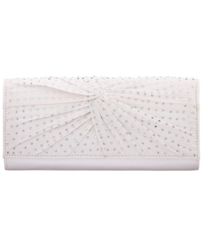 Маленький клатч Nina Unique Chiffon Twist Crystal