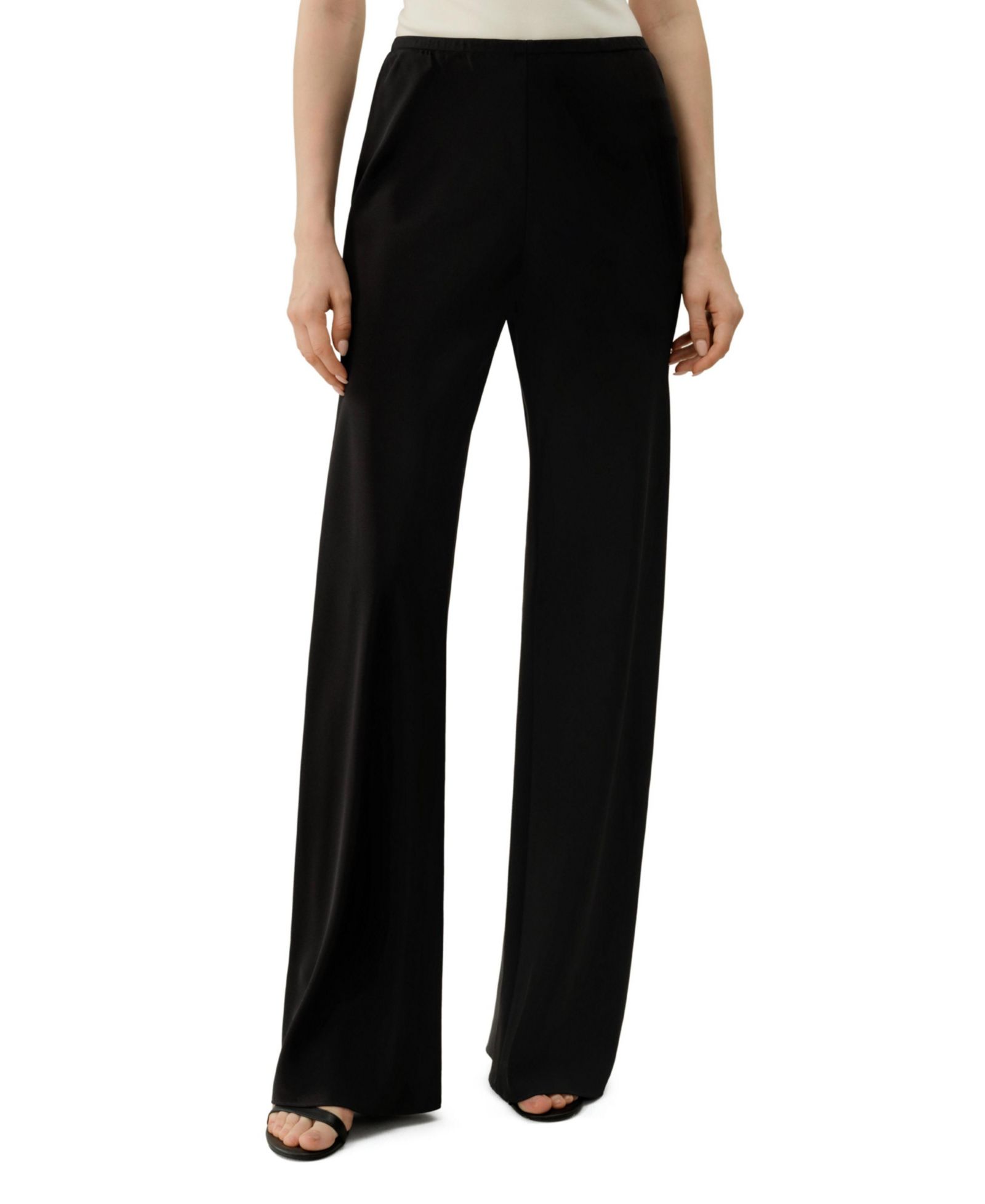 LILYSILK Women's Bias Cut Straight Leg Silk Pants