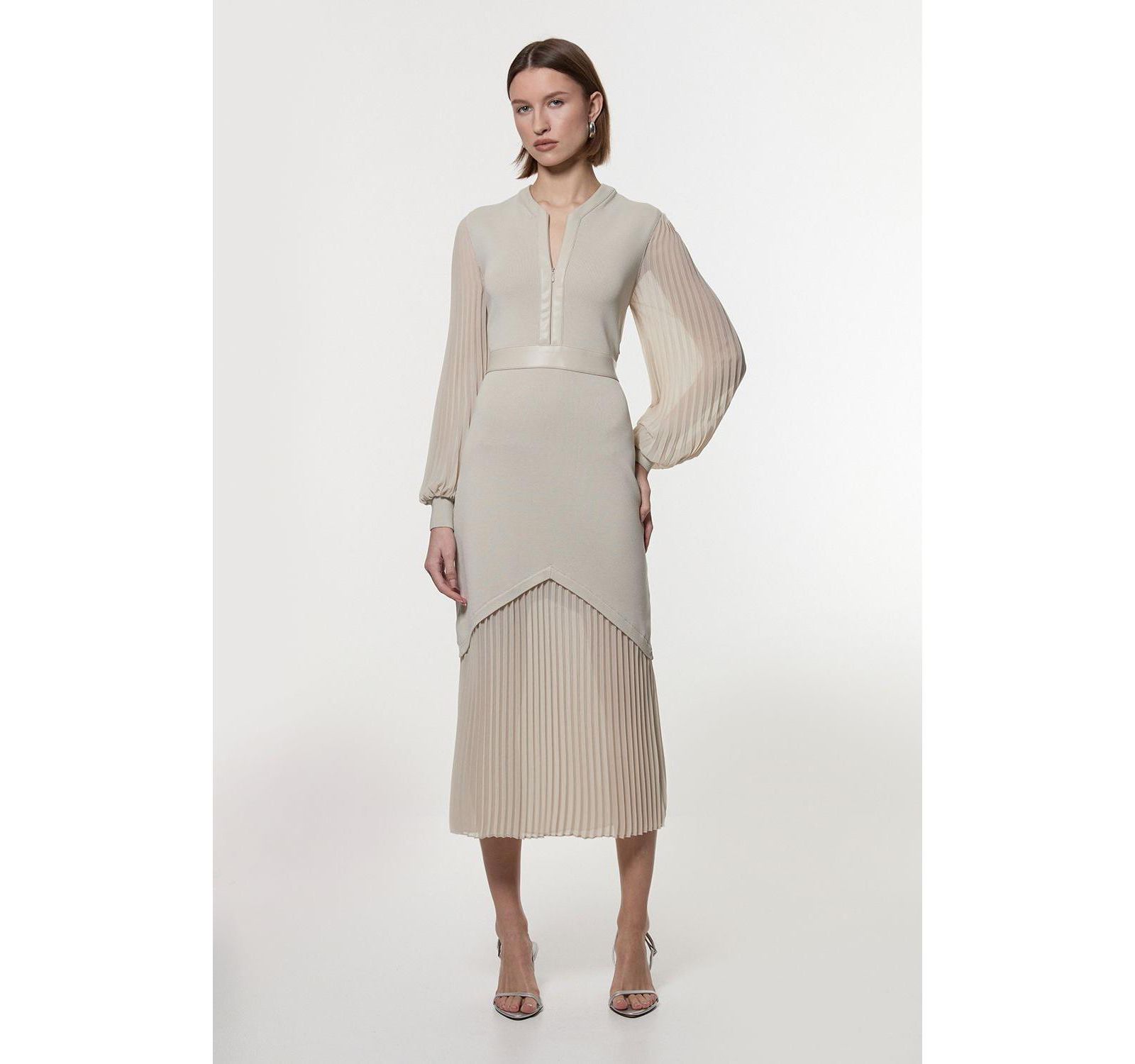 Женское платье Karen Millen Woven Sleeved Pleated
