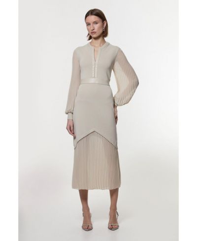 Женское платье Karen Millen Woven Sleeved Pleated
