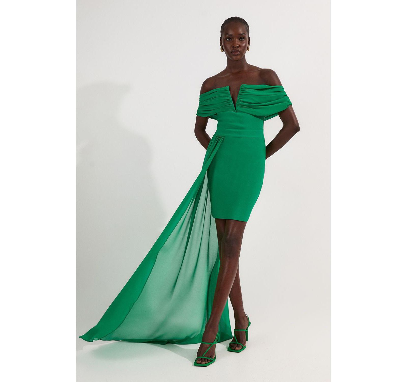 Женское платье Karen Millen Figure Form Bandage Knit Bardot
