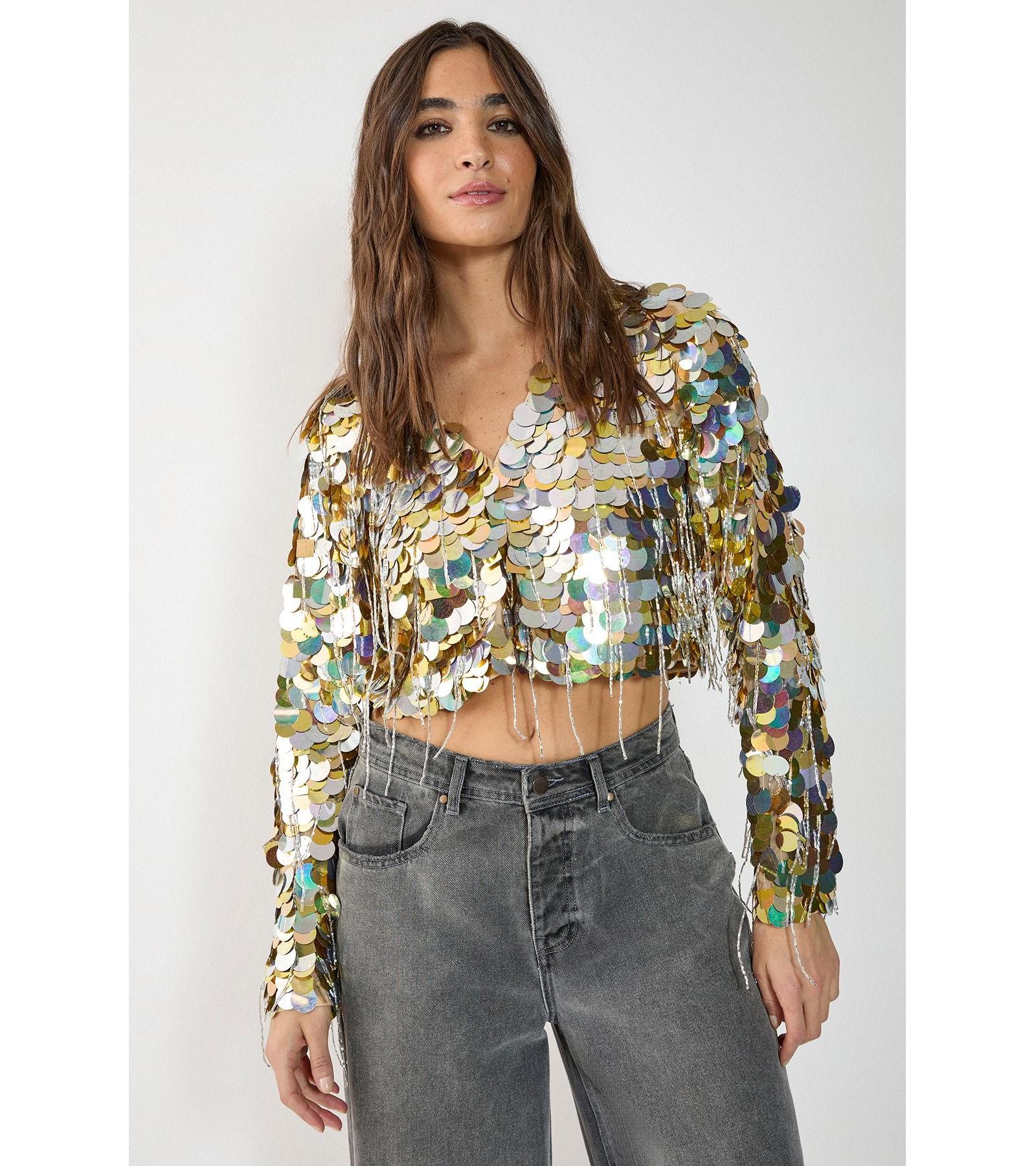 Nasty Gal Women's Disc Tassel Trophy Jacket