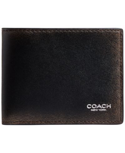 Мужской узкий бифолд кошелек COACH