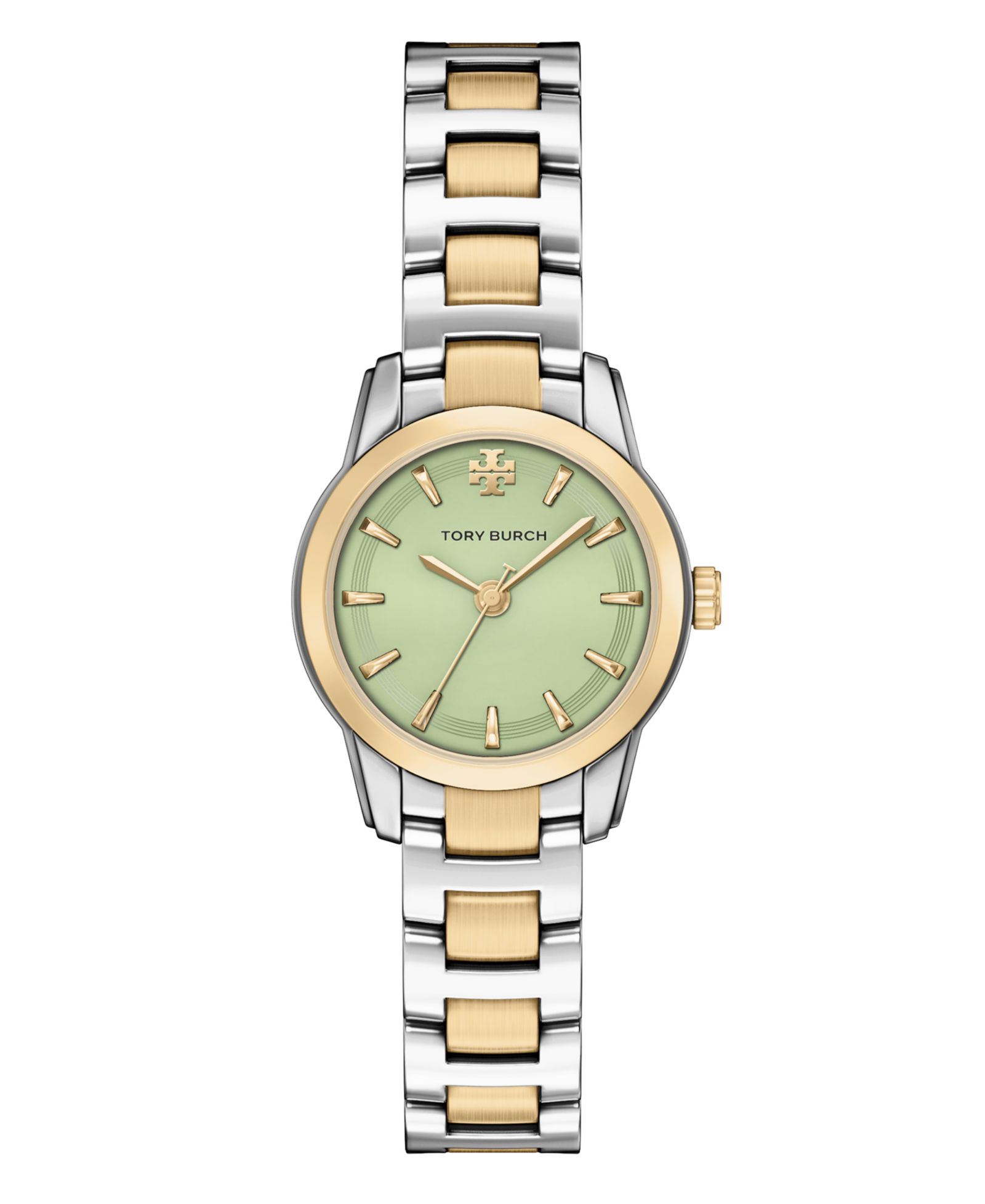 Женские часы Tory Burch The Miller Round Small Quartz Three-Hand Two-Tone Stainless Steel, 28mm