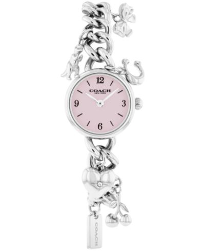 COACH Женские часы-браслет Iris серебристого цвета из стали 22.5mm