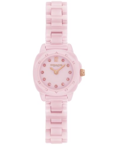 Часы COACH Women's Kitt Pink Ceramic Bracelet 21mm