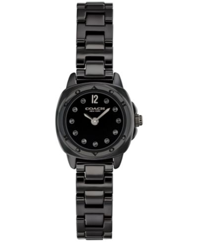 COACH Women's Kitt Black Ceramic Bracelet Watch, 21mm