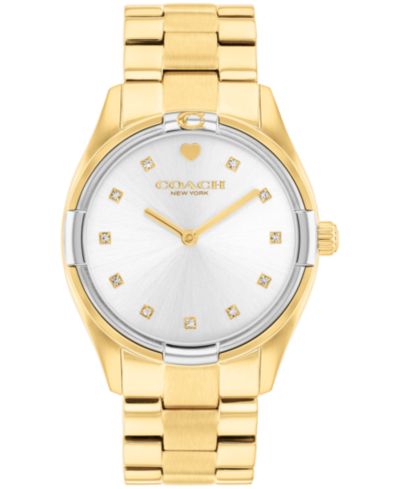 Женские часы COACH Brooks Gold-Tone