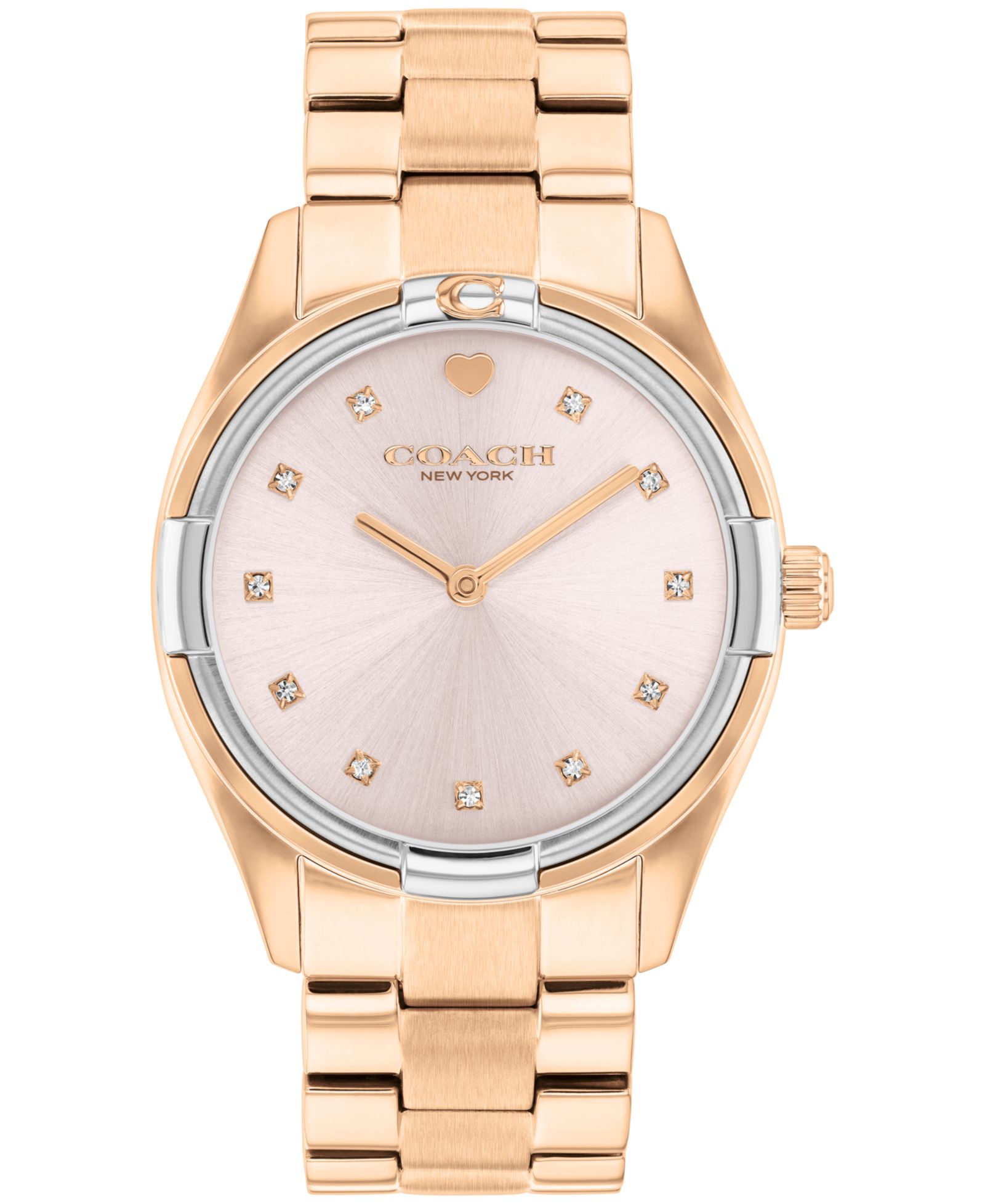 Женские часы COACH Brooks Rose Gold-Tone Stainless Steel 34mm