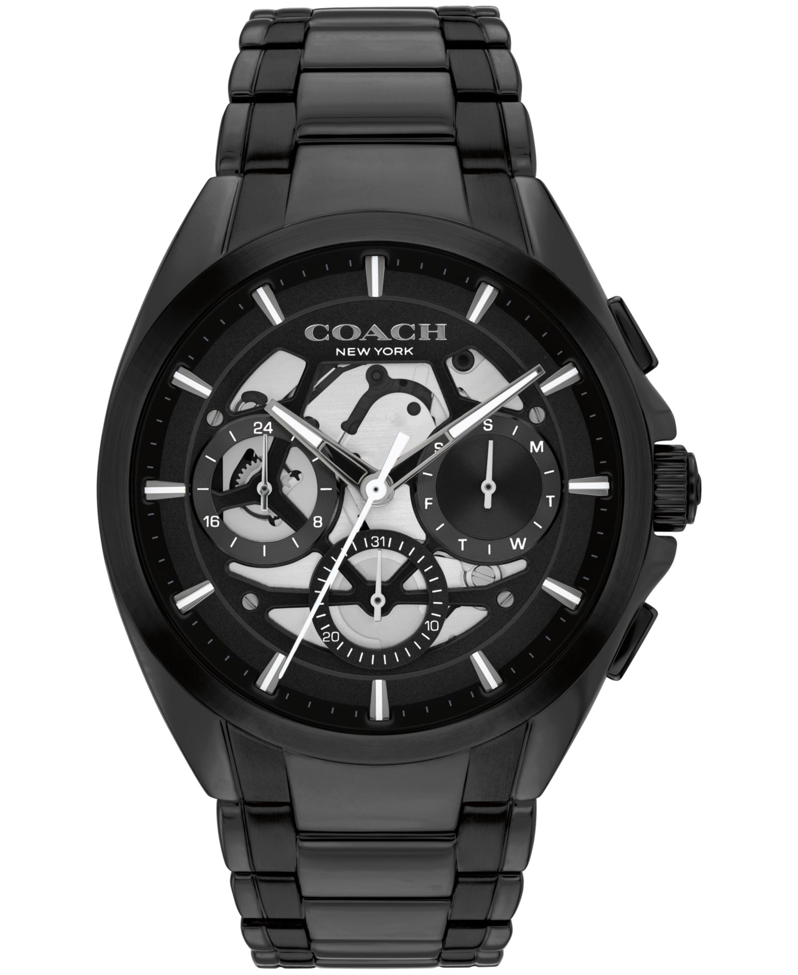 Мужские наручные часы COACH Jackson Black IP Stainless Steel, 41.5mm
