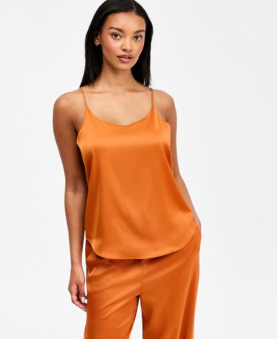 Bar III Women's Satin Scoop-Neck Cami, Macy's Exclusive