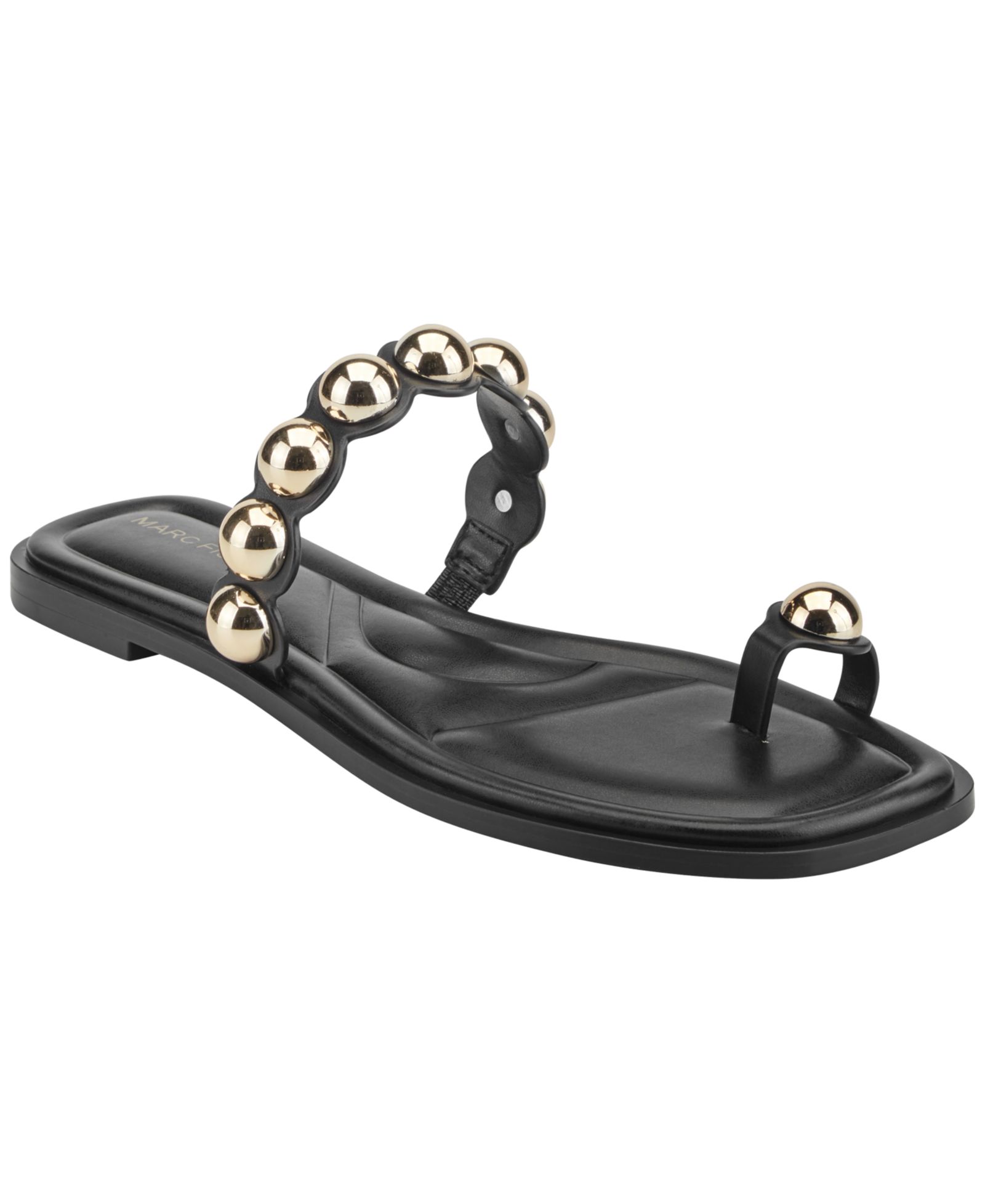 Marc Fisher Women's Zaby Ornamented Toe Ring Flat Sandals