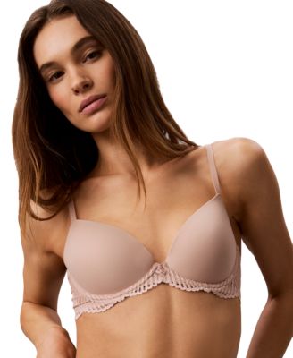 Calvin Klein Women's Underwire Perfectly Fit Lace Lift Demi Bra, QF9082