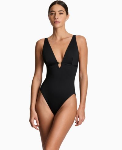 Женский слитный купальник Lauren Ralph Lauren