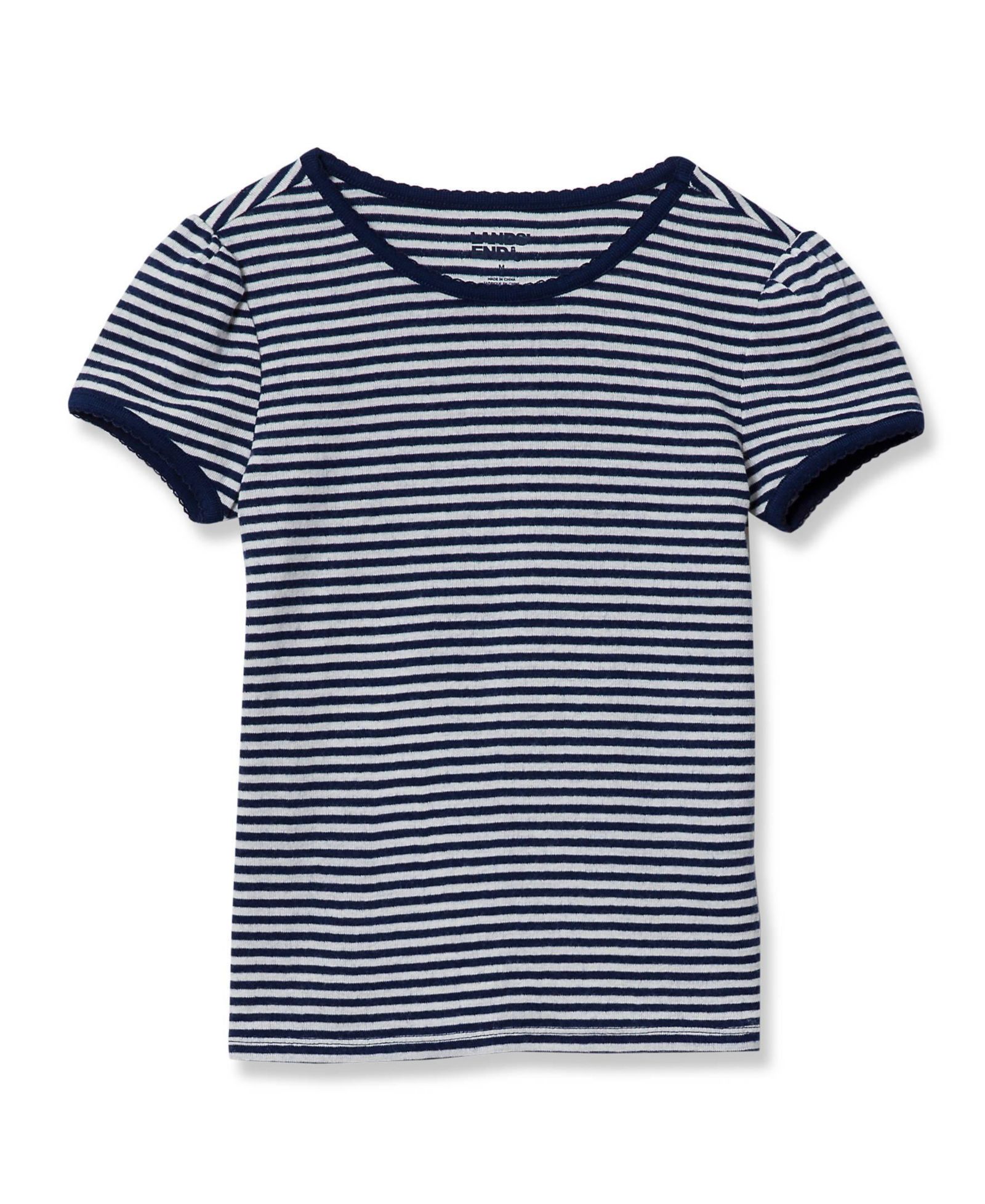 Детская футболка Lands' End Short Sleeve Pointelle Knit