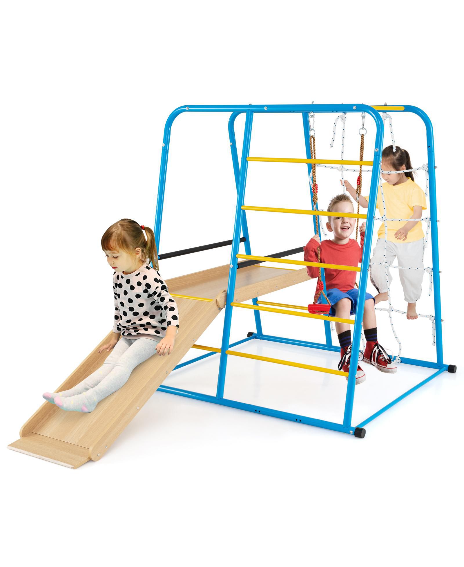 Детский игровой комплекс Mecale 6-в-1 с горкой, для детей от 3 лет