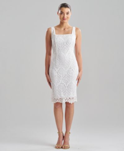 Natori Women's Leaflet Lace Square Neck Dress