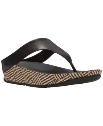 Сандалии женские FitFlop Lulu Lux Graphic-Weave Wedge Heel