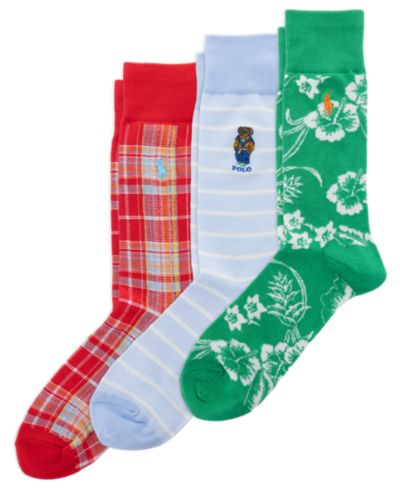 Polo Ralph Lauren Мужской подарочный набор хлопковых носков (3 шт.)