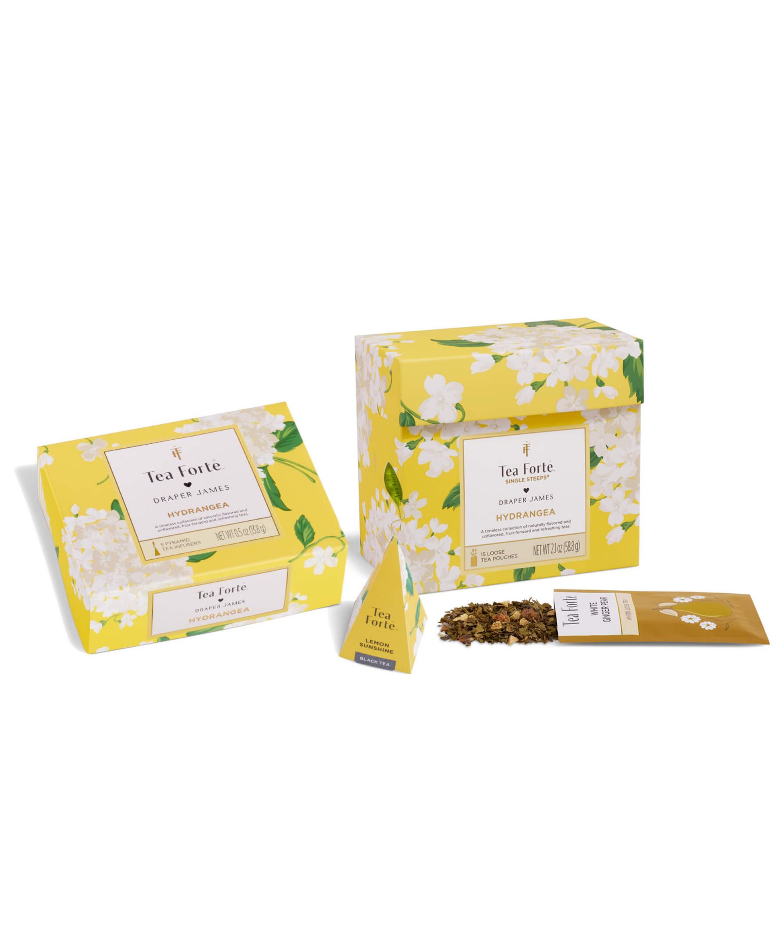 Tea Forte x Draper James мини-подарочный набор Hydrangea, 5 инфузеров
