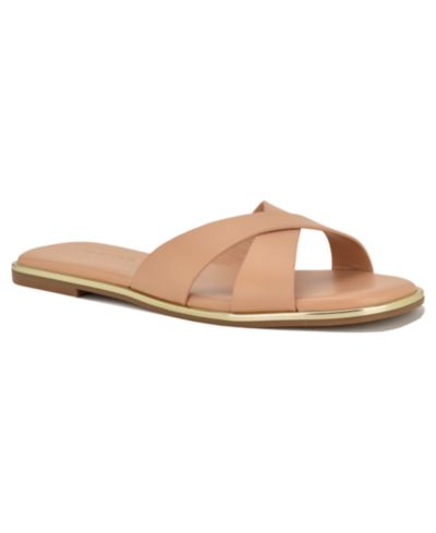Женские сандалии Nine West Edeny Criss-Cross Flat Slip-On