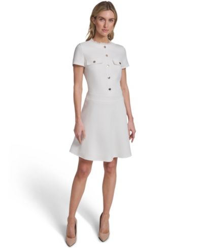 Женское платье Tommy Hilfiger Short-Sleeve Hopsack Fit and Flare