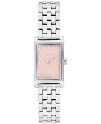 Calvin Klein Women's CK Light Silver Tone Stainless Steel Bracelet Watch, 16mm