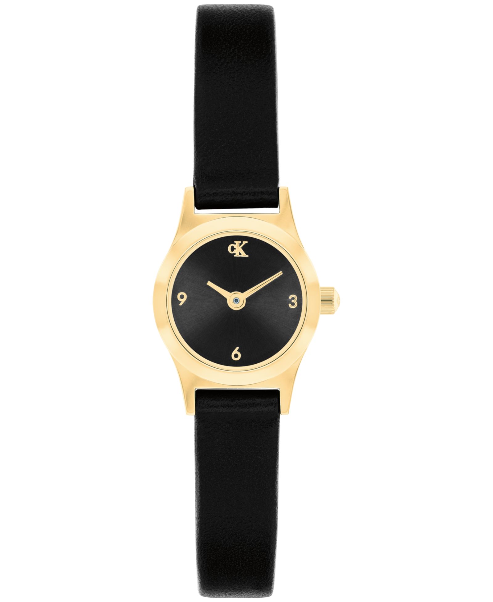 Calvin Klein Women's CK Contemporary Black Leather Strap Watch, 18mm