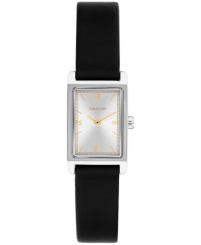 Calvin Klein Женские часы CK Light Black Leather Strap, 16mm