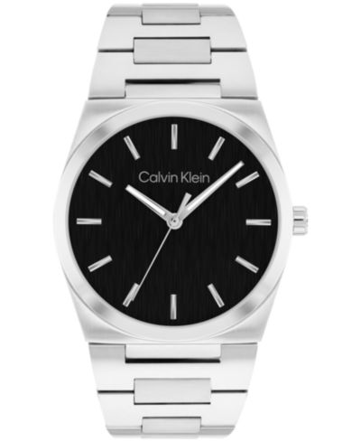 Calvin Klein Men's CK Empower Silver Tone Stainless Steel Bracelet Watch, 40mm