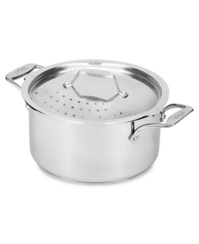 Многофункциональная кастрюля All-Clad Simply Strain Stainless Steel 6-quart с крышкой