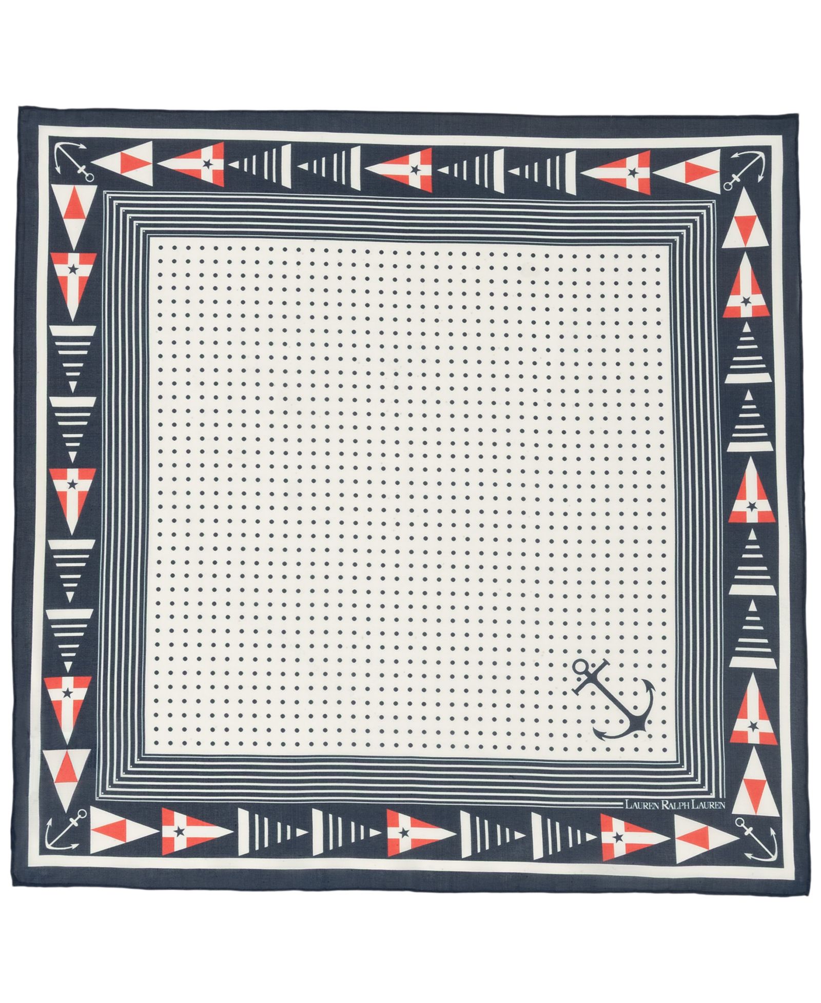 Lauren Ralph Lauren Nautical Small Square Scarf