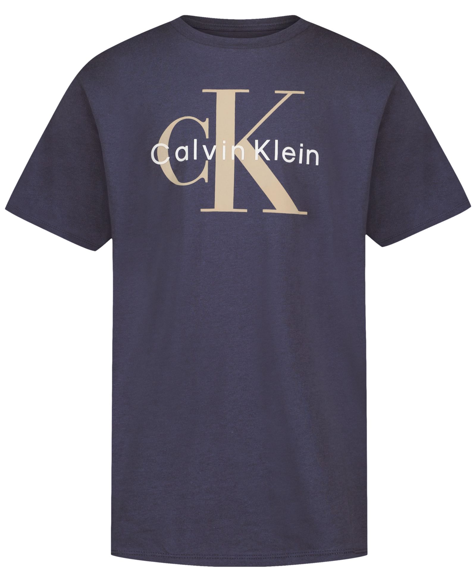 Calvin Klein Boys' 8-20 Monologo Crewneck Short-Sleeve T-Shirt
