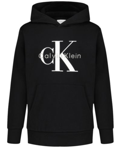 Calvin Klein Boys' 8-20 Long-Sleeve Hooded Sweatshirt