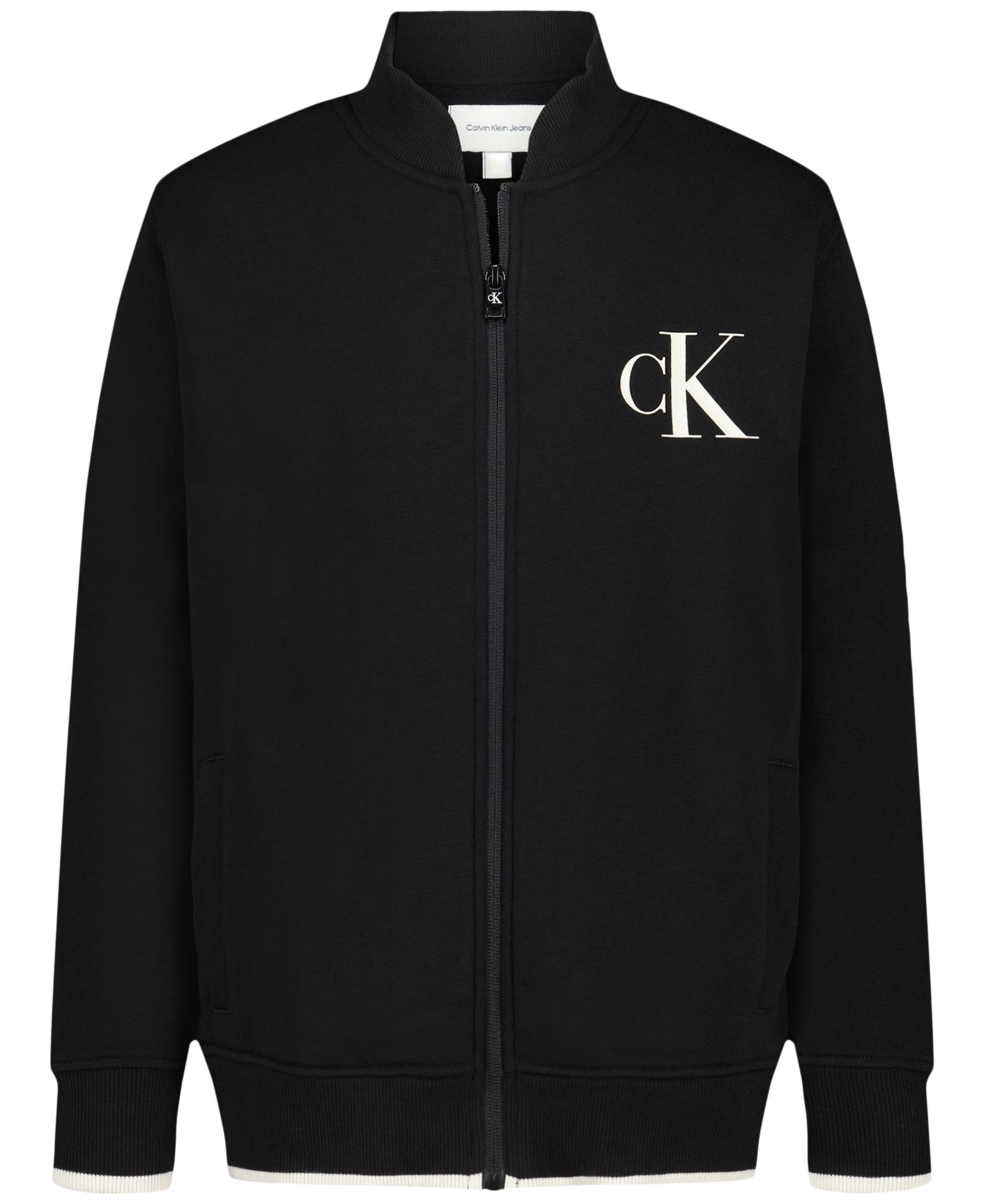 Calvin Klein Boys' 8-20 Long-Sleeve Bomber Sweatshirt