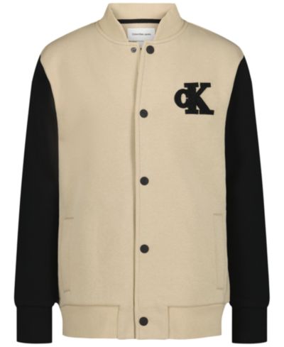 Calvin Klein Boys' 8-20 Fleece College Long-Sleeve Jacket