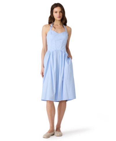 Steve Madden Women's Sweetheart Neck Midi Dress