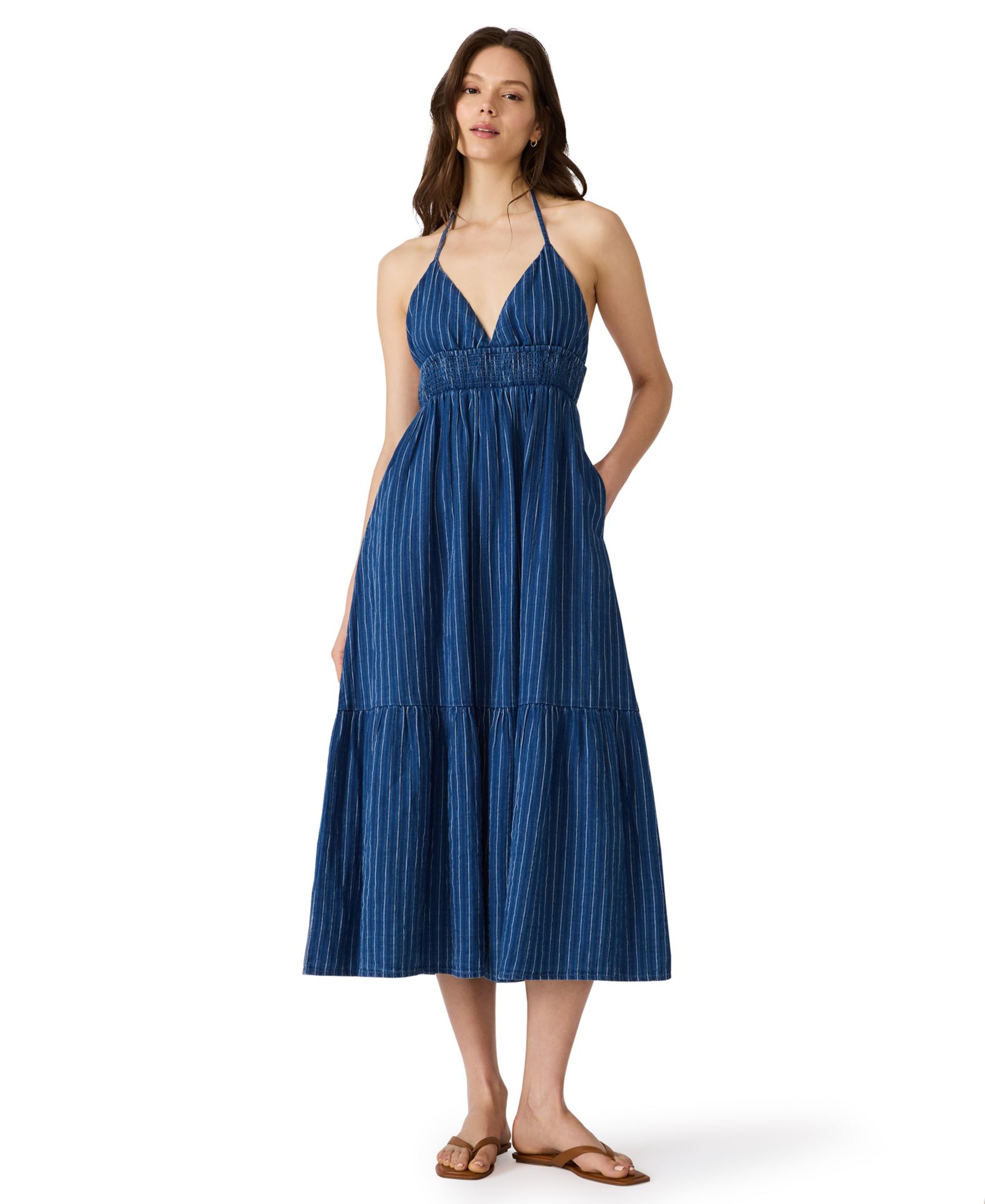 Женское миди-платье Steve Madden Sleeveless V-Neck