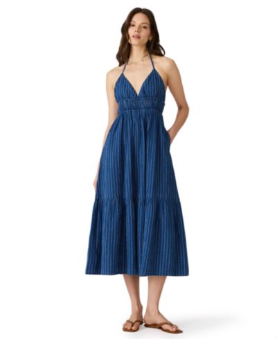Steve Madden Women's Sleeveless V-Neck Midi Dress