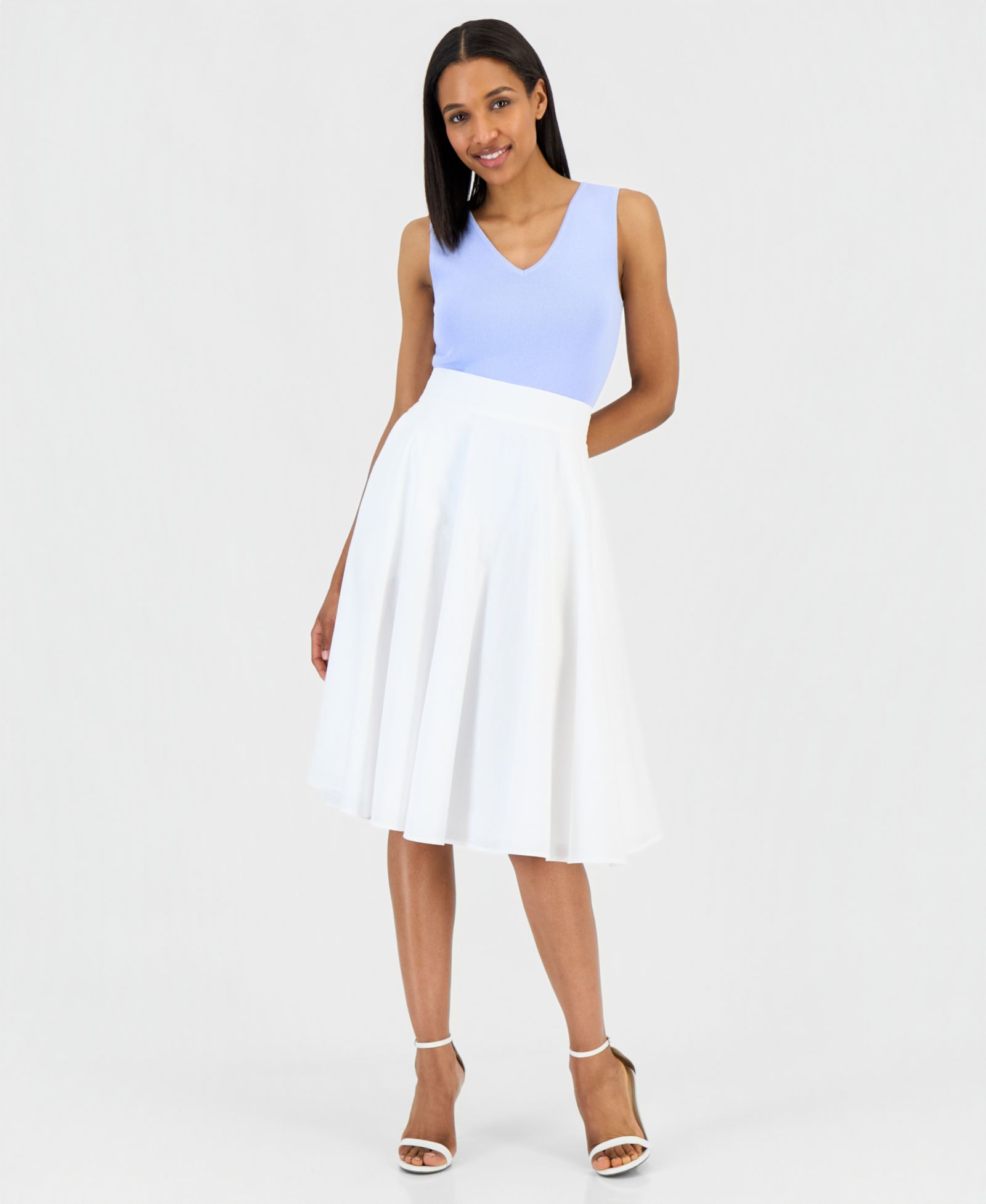 Tahari ASL Petite Юбка миди A-Line Pull-On