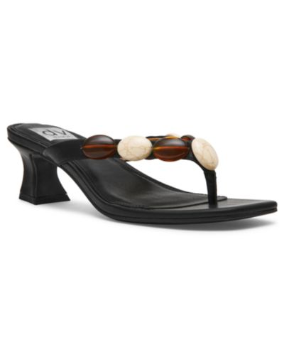 DV Dolce Vita Women's Bowi Beaded Kitten Heel Sandals