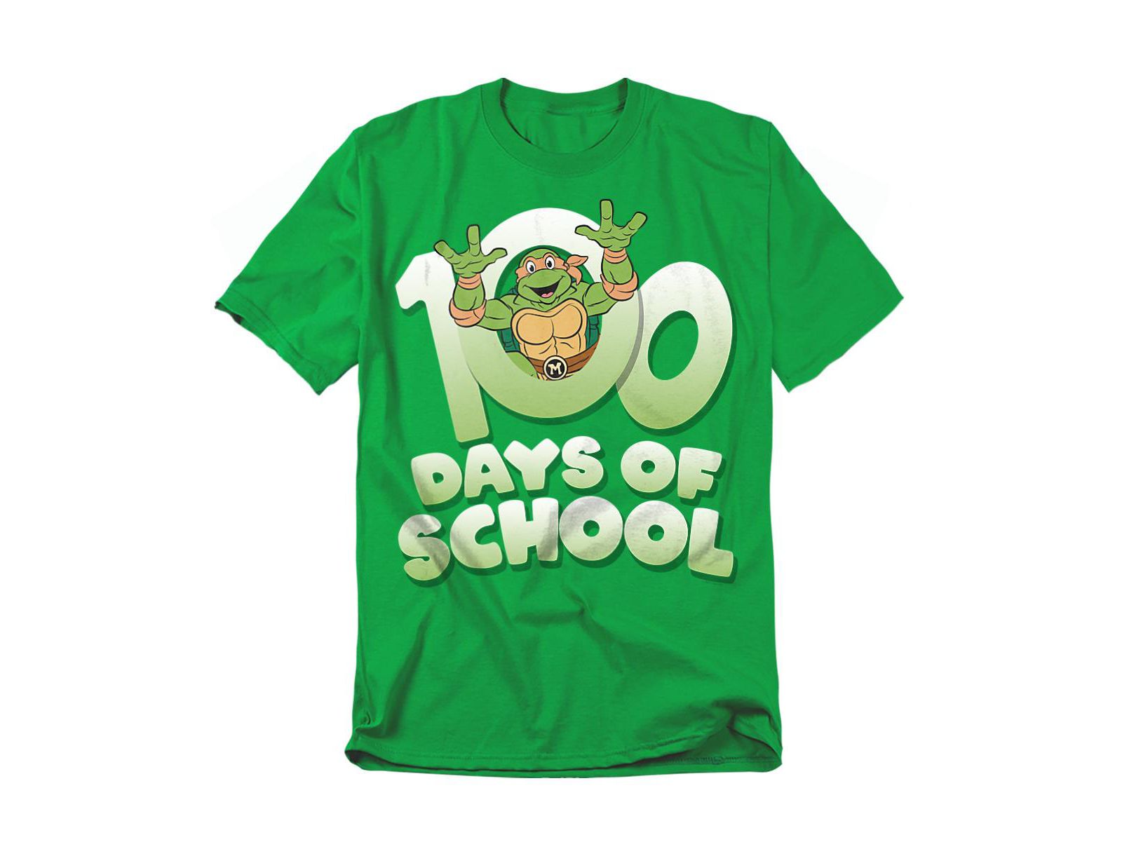 Teenage Mutant Ninja Turtles Men's 100 Days of School T-Shirt