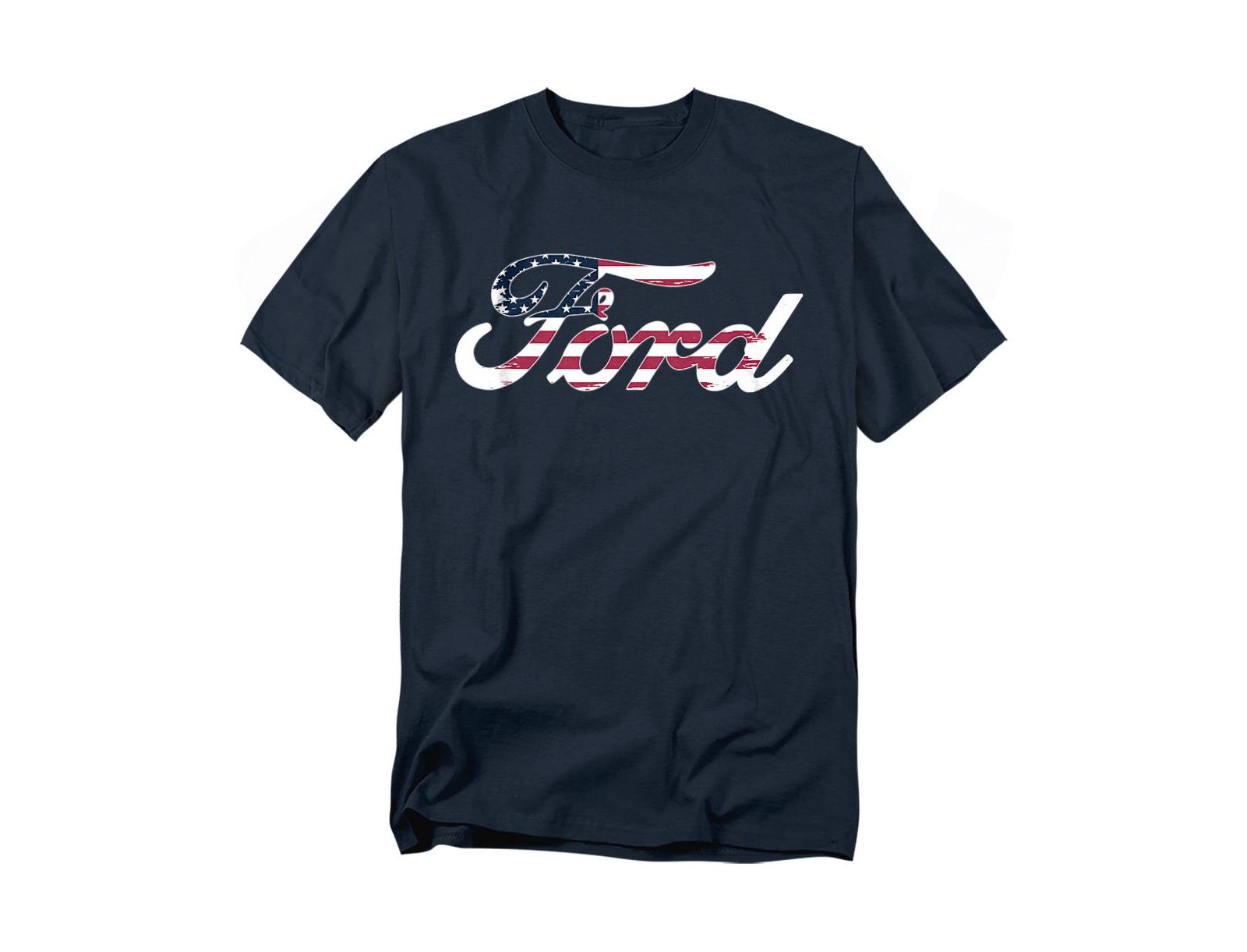 Mustang Мужская футболка с логотипом Ford Flag