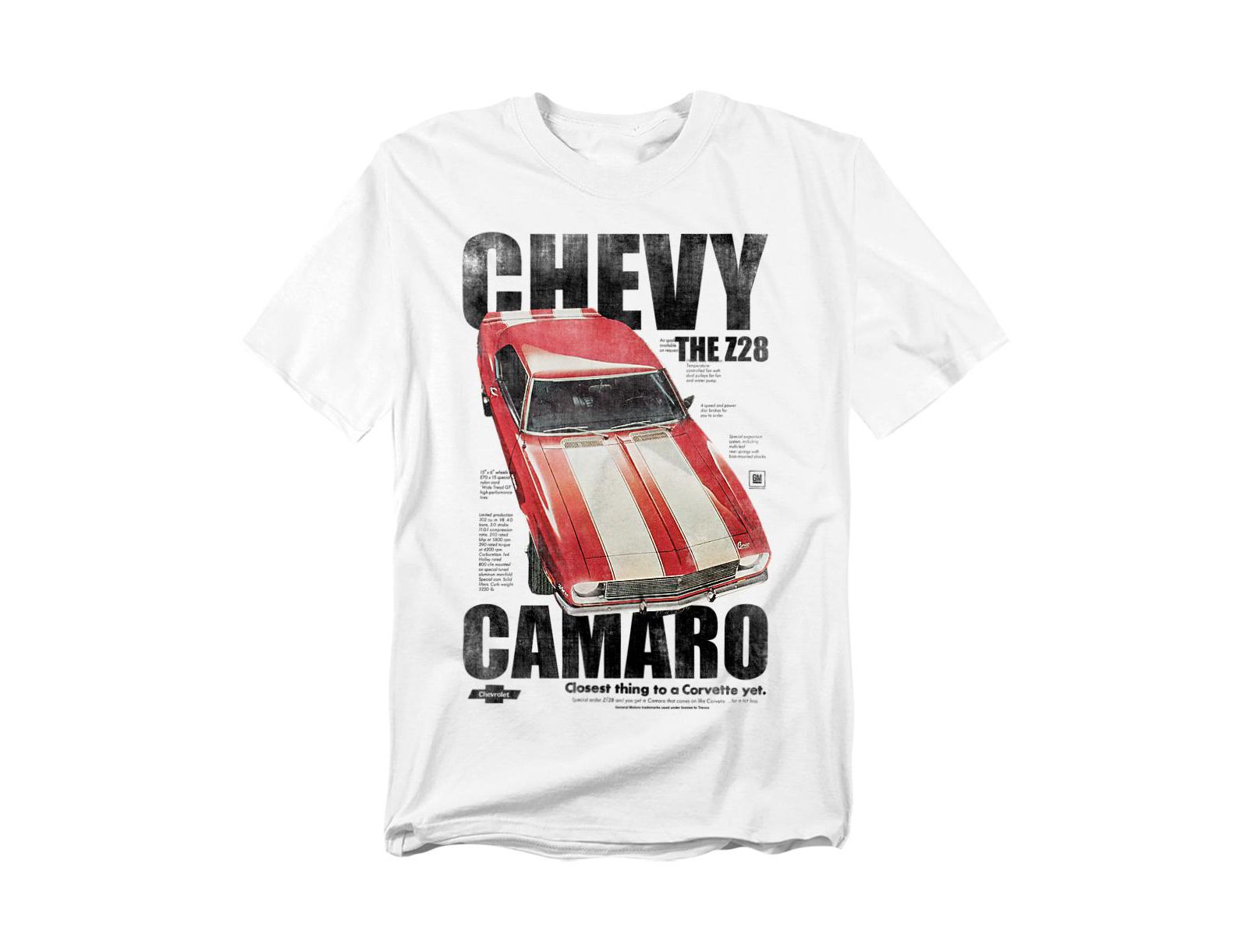 Мужская футболка Corvette Chevrolet Camaro Z28