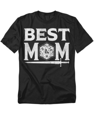 D&D Men's Dungeons Dragons Mother's Day Best Mom D20 Dark T-Shirt