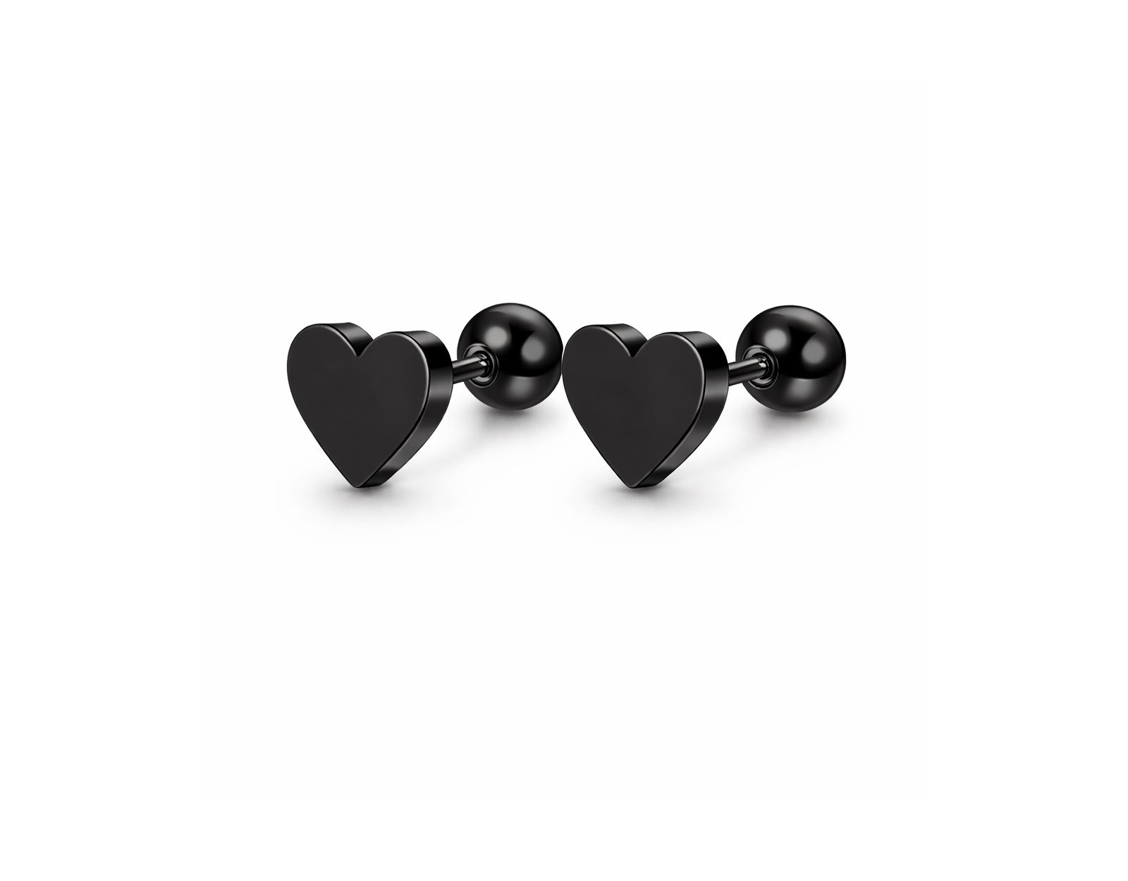 Rebl Jewelry Серьги-гвоздики Heart Stud