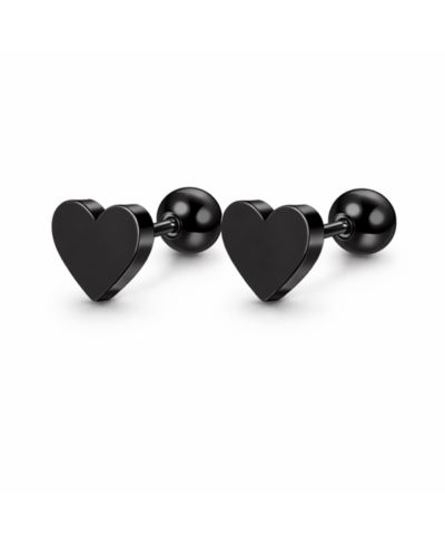 Rebl Jewelry Heart Stud Earrings